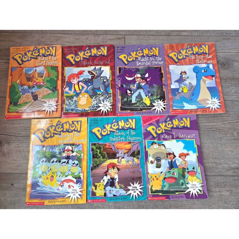Pokémon Chapter Book Lot - 7 Scholastic Books - Nostalgic Adventures